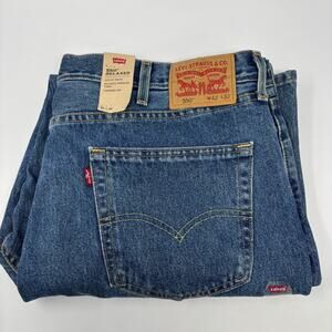 Levi's 550 Relaxed Fit 42x32 5 Pocket Design Tapered Leg Blue Jeans NWT‎